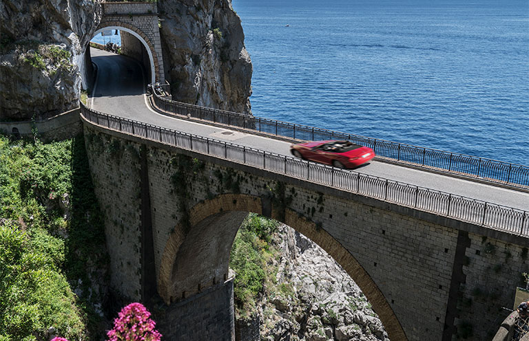 Fiordo di Furore Bridge on the Amalfi Coast in Italy