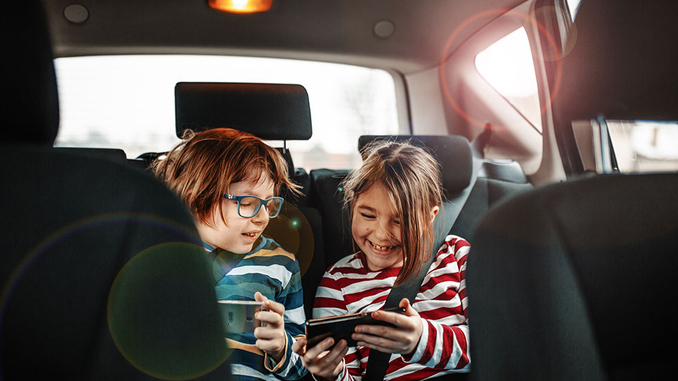 Kids in the backseat