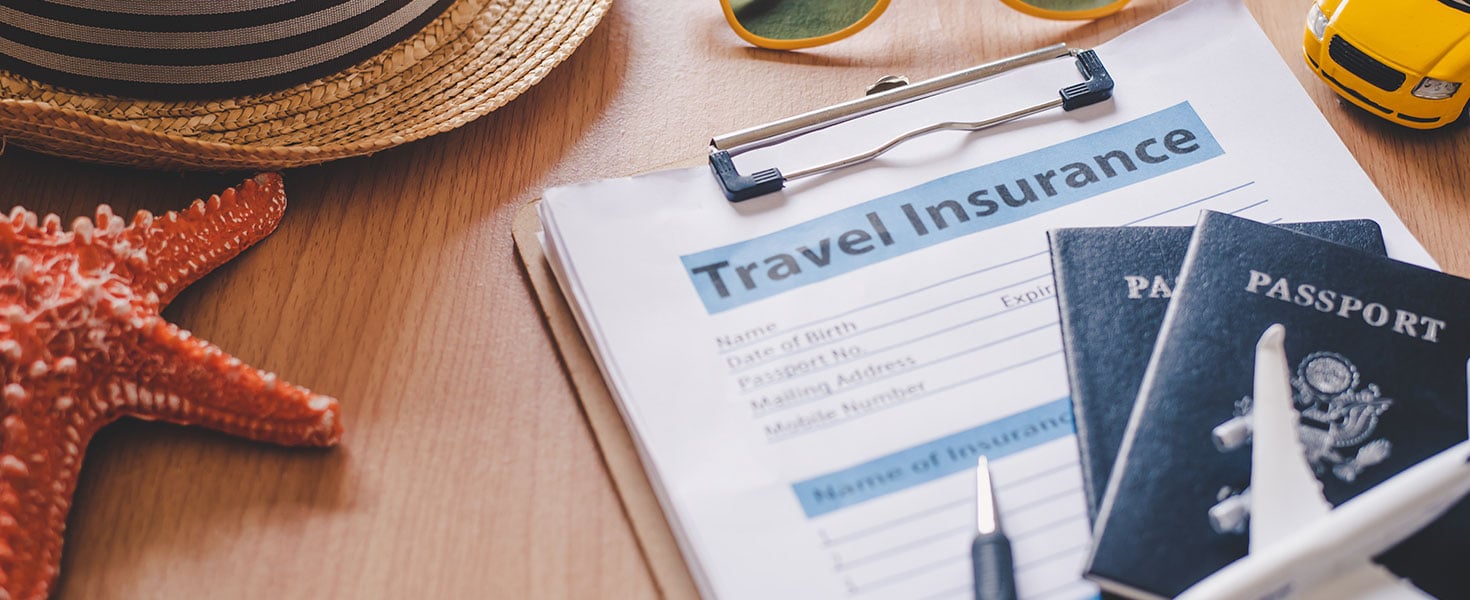 Travel insurance documents to help travelers feel confident in travel safety. by photobyphotoboy