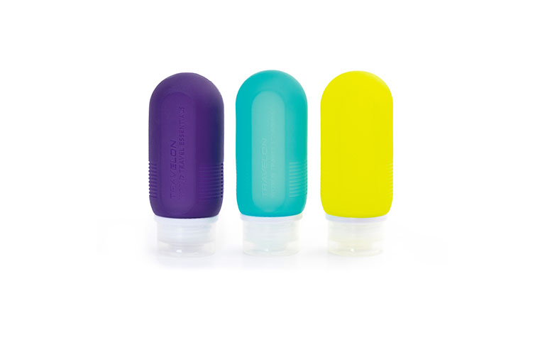 Travelon World Travel Essentials Set of 3 Leakproof 3 oz. Travel Tubes