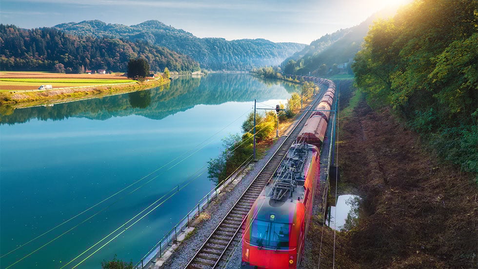 High speed train in Solvenia