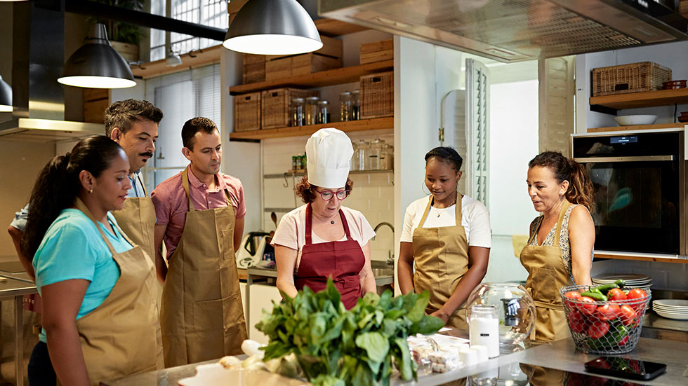 Preparing food