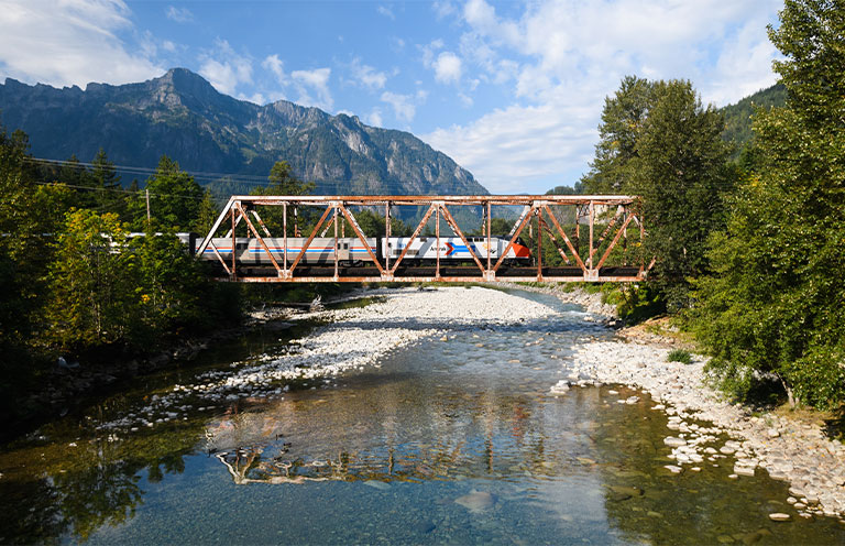 Amtrak Empire Builder Chicago to Seattle train