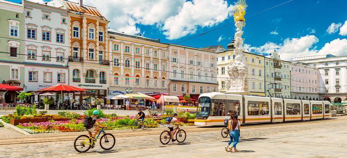 Main Square in Linz, Austria