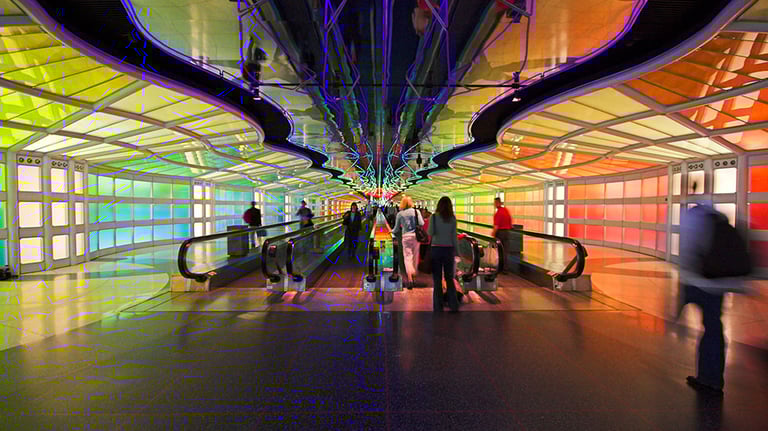 futuristic walkway By Jay Crihfield