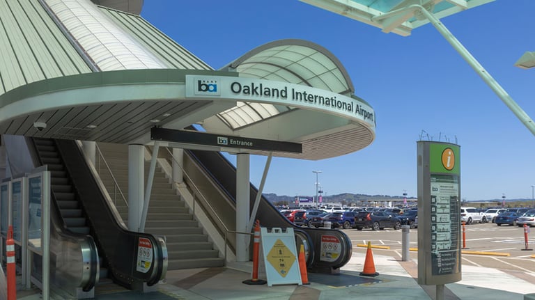 BART Station Provides Easy Airport Entry at Oakland International Airport. Credit: Takako Phillips