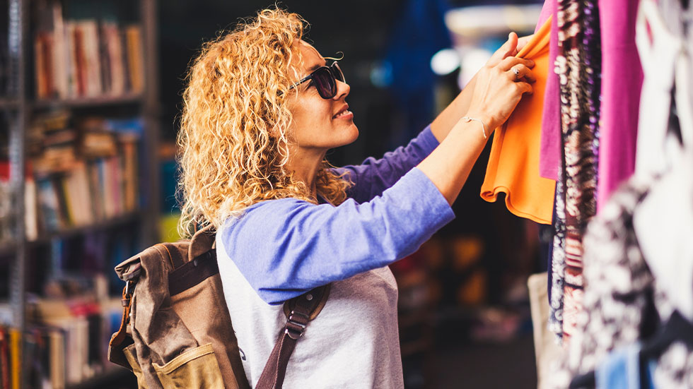 woman shopping