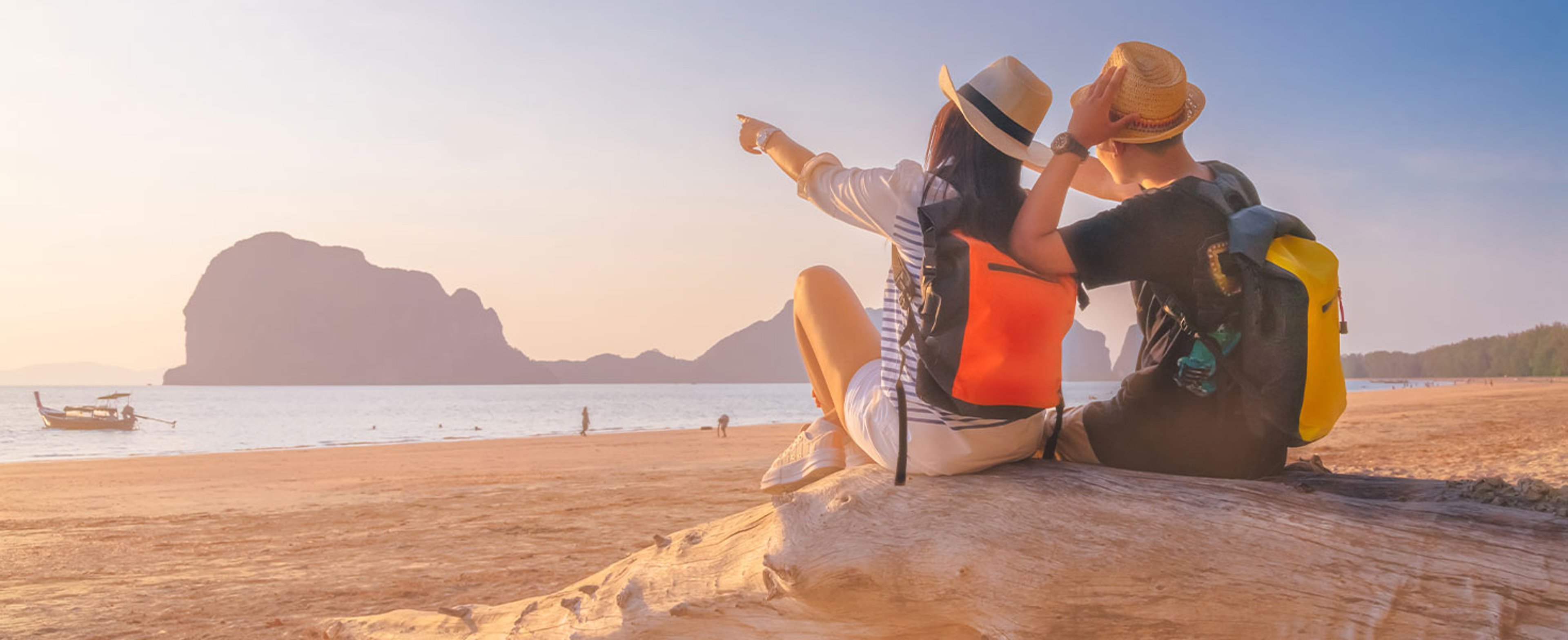 A couple on the beach