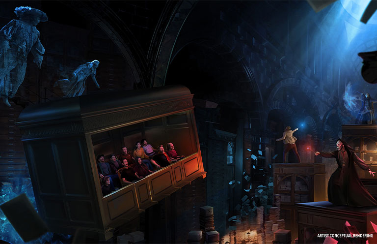 The Wizarding World of Harry Potter - Ministry of Magic at Universal Epic Universe: Harry Potter and the Battle at the Ministry