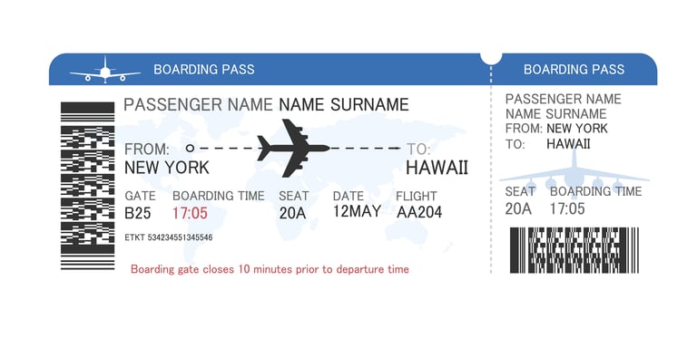 boarding pass example