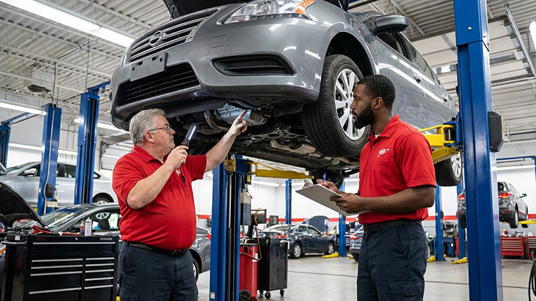 AAA Car care safety check Image generated with Runway AI, Art Directed by Andrea M. Corbin