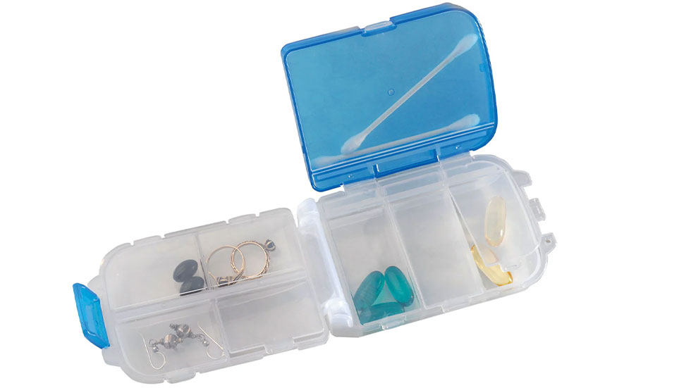 Tri-fold Pill and Storage Box