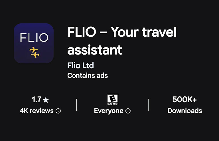 FLIO travel assistance app
