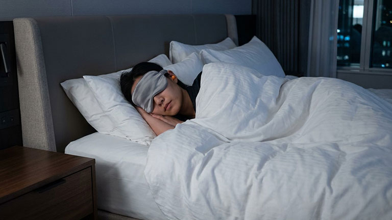 Hotel sleep Image generated with Runway AI, Art directed by Andrea M. Corbin