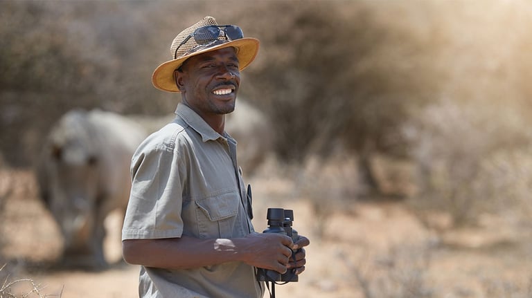 Portrait of a confident game ranger
