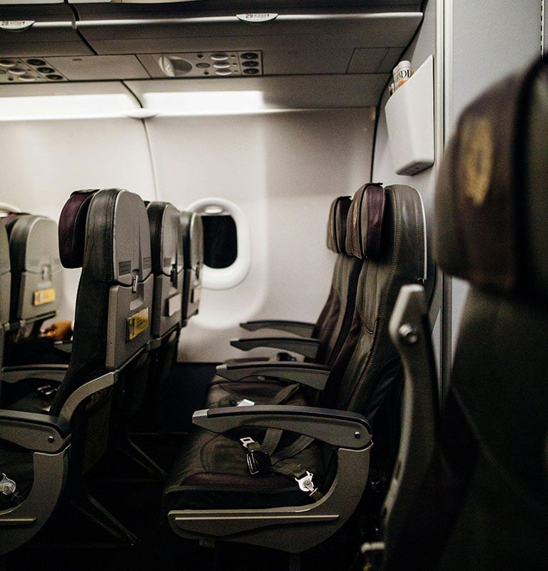 Photo of Airliner Seats; Credit: Kelly with Pexels