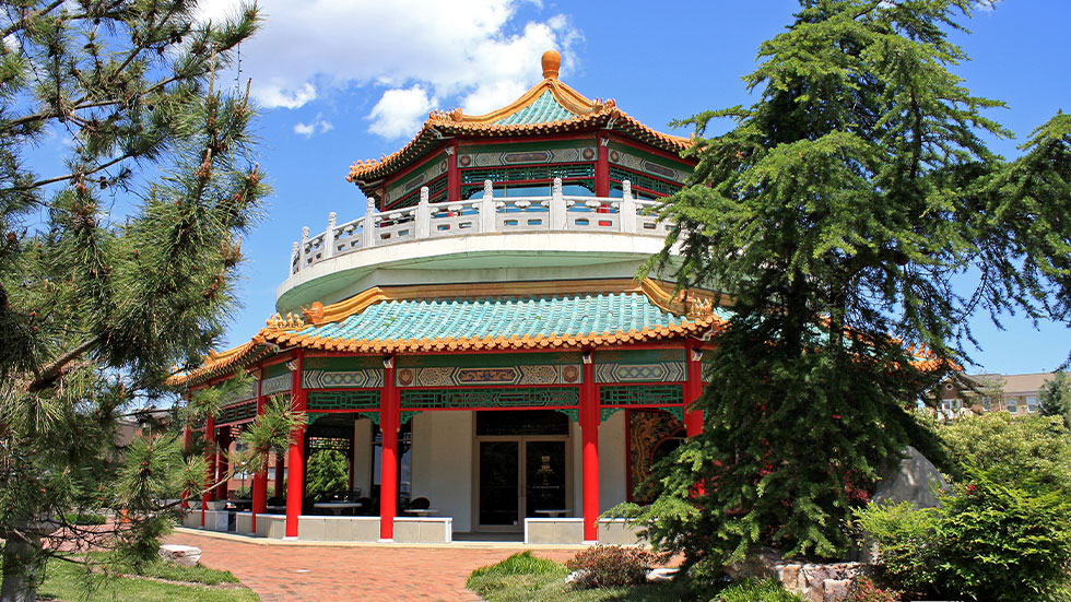 Pagoda and Oriental Garden in Norfolk, Virginia