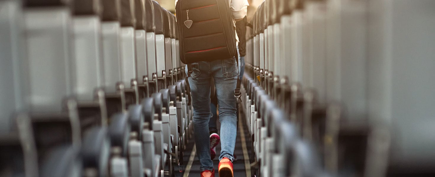 Exit Airplane