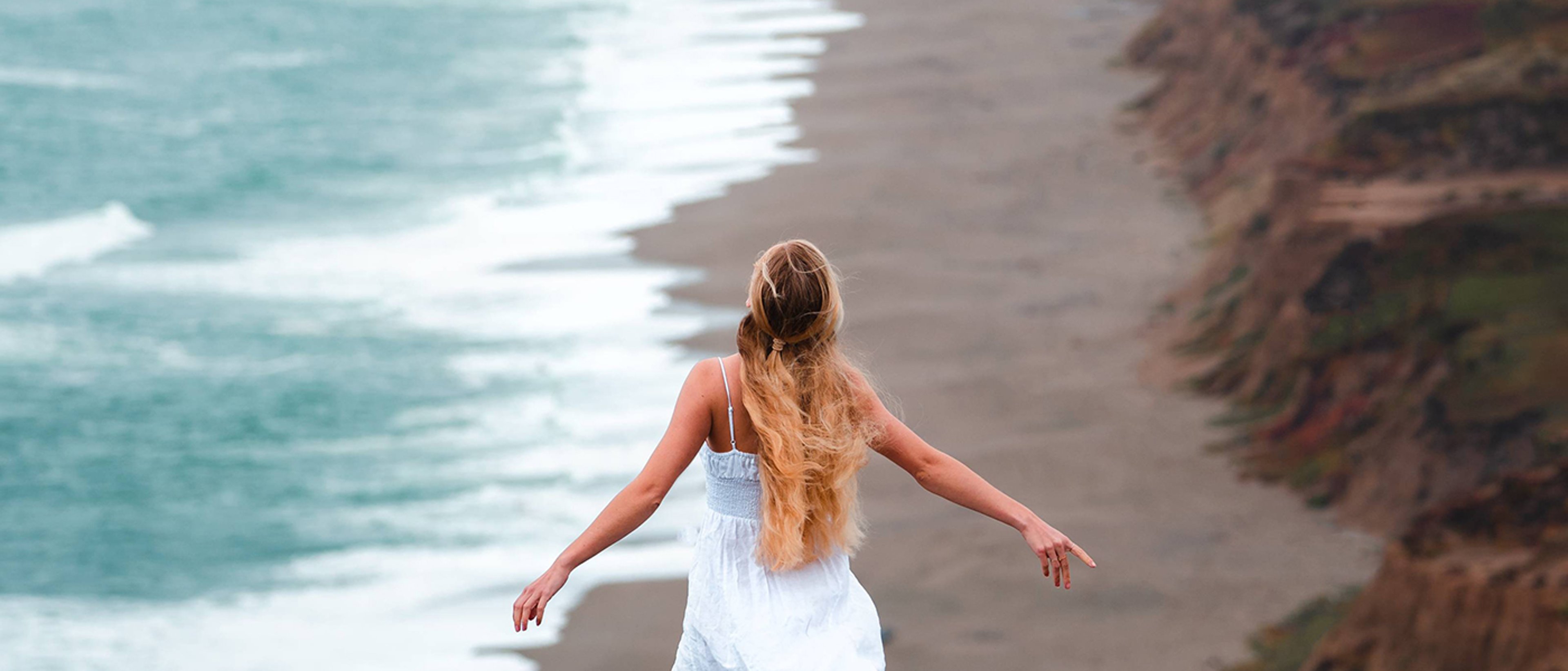 Woman at point reyes