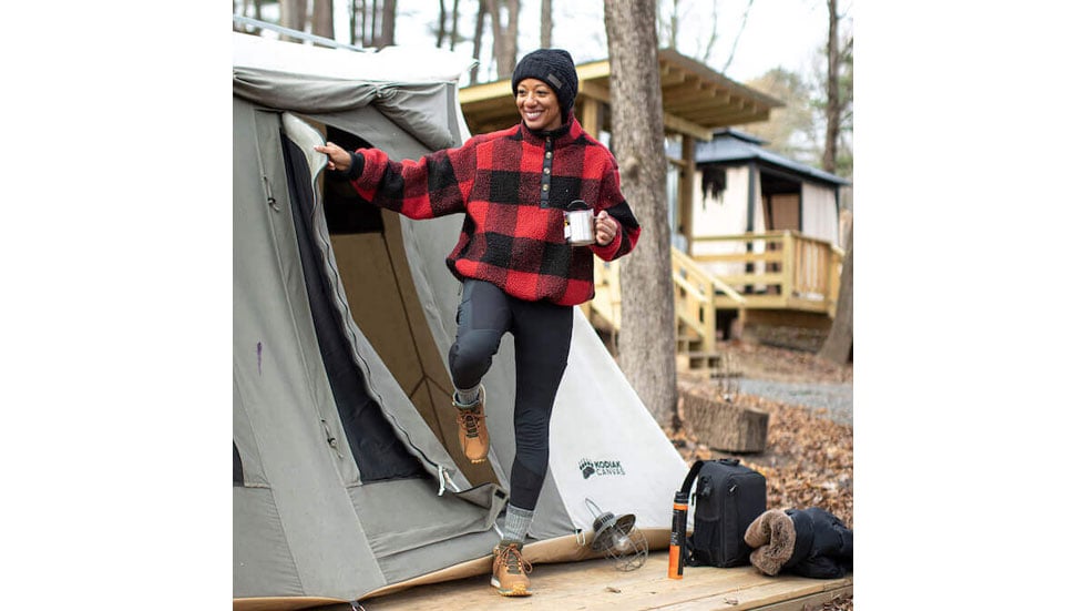 Adrienne Jordan at a Tiny House Resort in the South Cario area of the Catskills