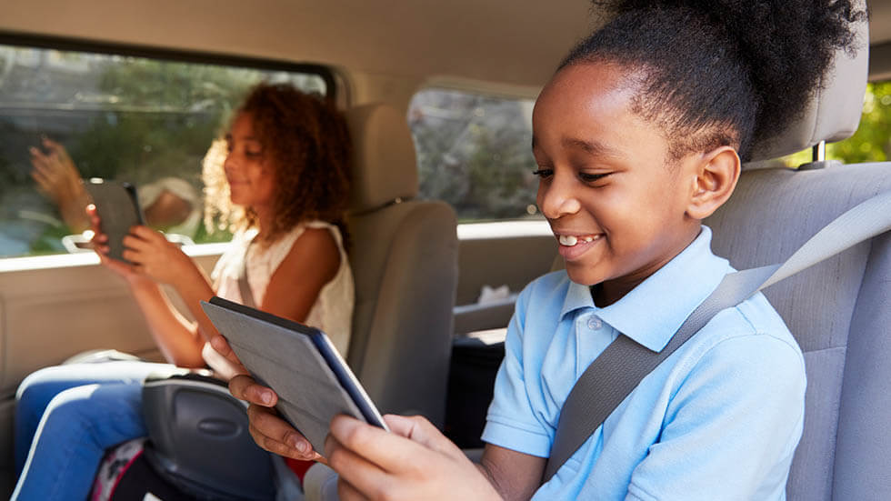 Kids with tablets