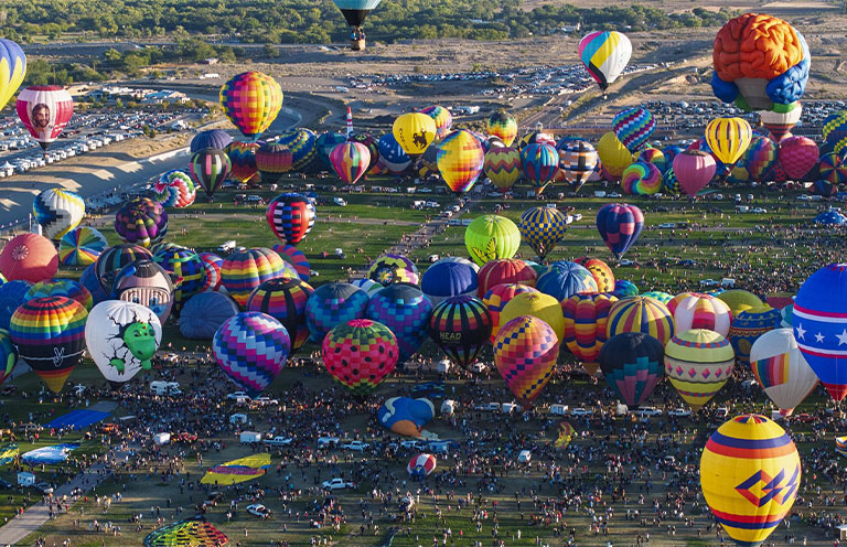 hot air balloons