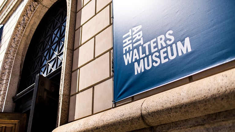 An inviting entrance to The Walters Art Museum, where history and creativity come together in Baltimore’s Mount Vernon neighborhood; Photo by Justin Tsucalas, courtesy of Visit Baltimore