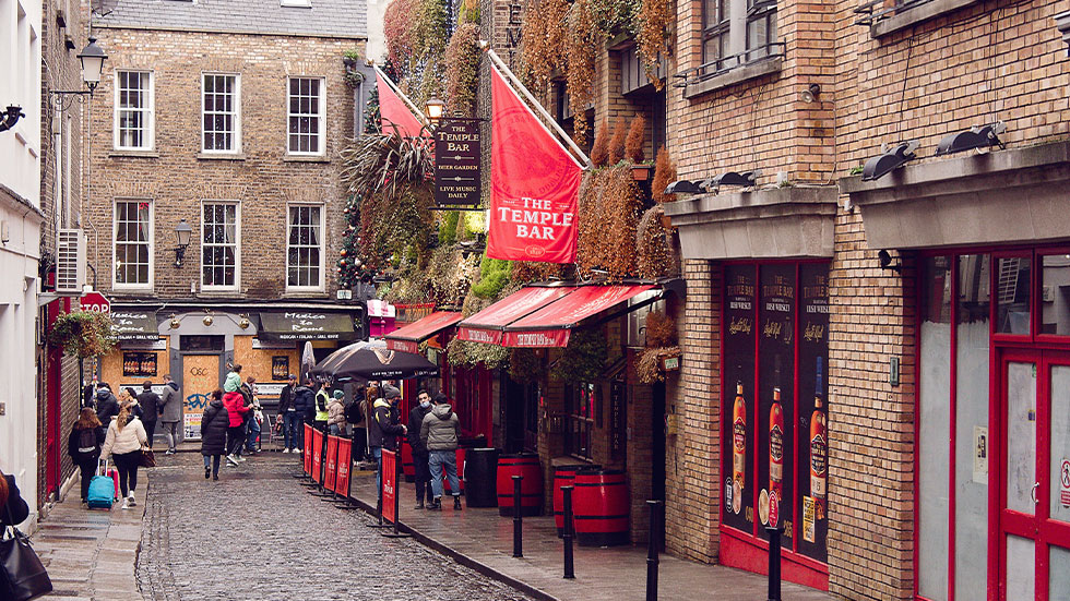 Temple bar in Dublin, Ireland