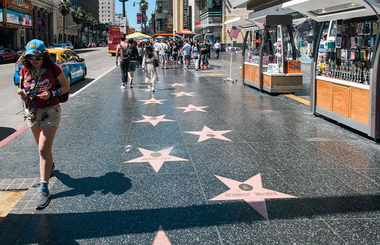 Walk of Fame in Hollywood