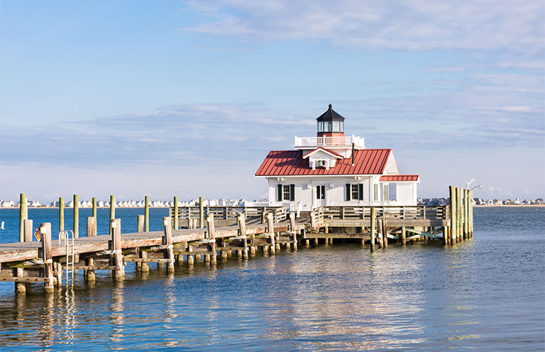 The Roanoke Marshes Lighthouse