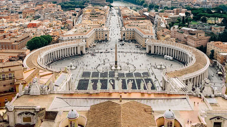 Rome seen from St. Peter's Basilica. Credit: mason01