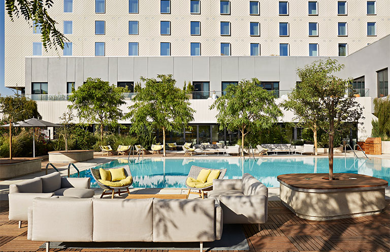 Kimpton hotel pool in Sacramento CA