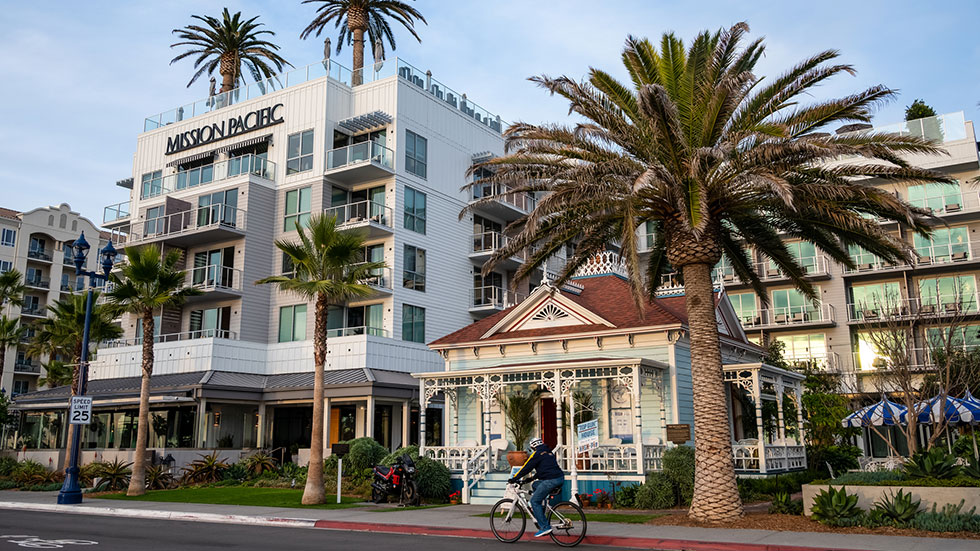 Ocean side showing the Top Gun House. Photo by Amy Sparwasser/istock.com