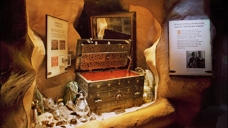 Tew’s Chest – The treasure chest of 17th century Pirate Thomas Tew-Cortesy St. Augustine Pirate & Treasure Museum and Florida’s Historic Coast