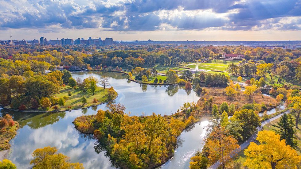 Forrest Park in St. Louis, Missouri