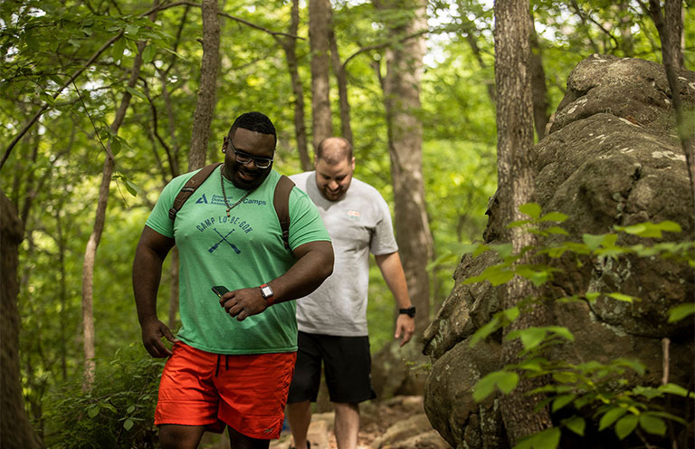 people hiking on Turkey Mountain