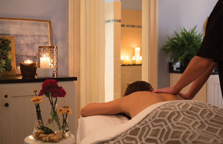 person receiving massage