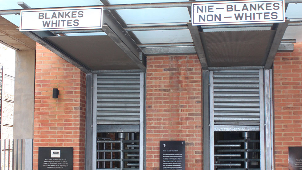 Apartheid Museum entrance