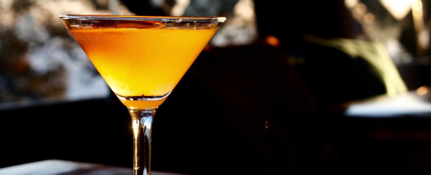 Cocktail in a martini glass