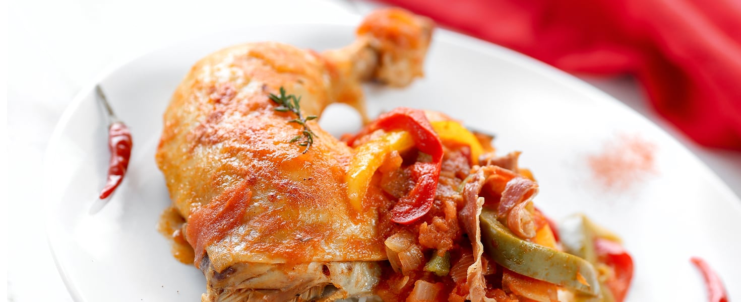 Basque Chicken on Rice