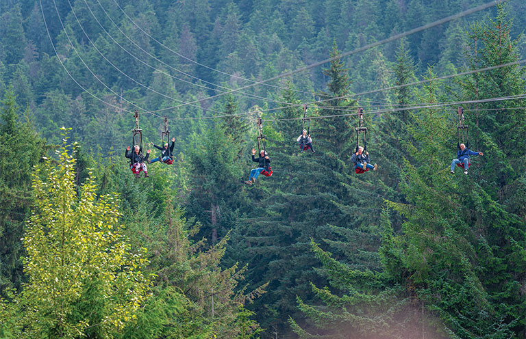 Huna Totem ziplining