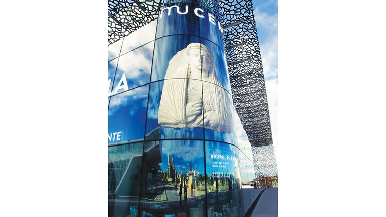 the striking building that houses the Mucem, also in Marseille. STOCK.COM/ VELIRINA
