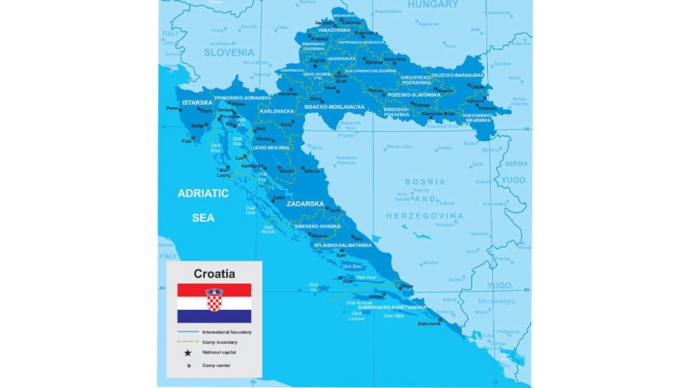 Map of Croatia