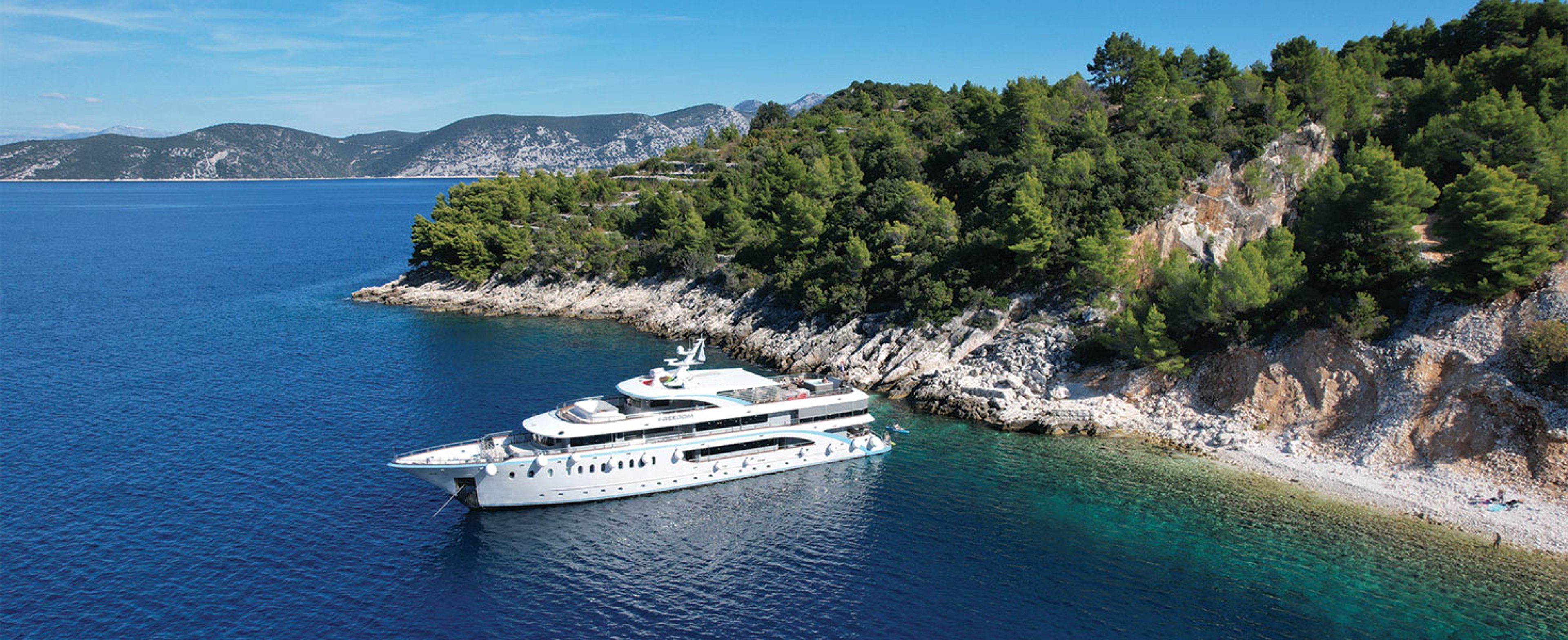 Cruise Ship on the shores of Croatia