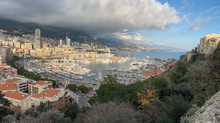 Monte Carlo, Monaco, is legendary for fine dining and high-end shopping. its casino, luxury hotels; PHOTO BY ERIC SKLAREW