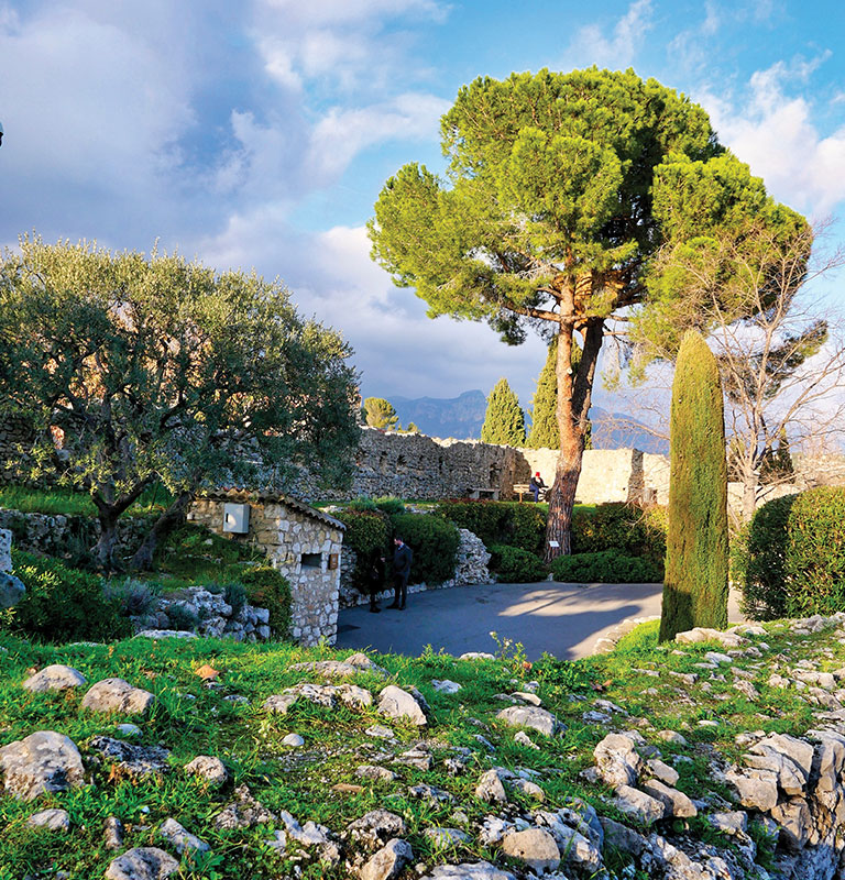 The medieval village of St.-Paul de Vence is perched on a hillside overlooking the countryside and the Mediterranean Sea; PHOTO BY RENEE SKLAREW
