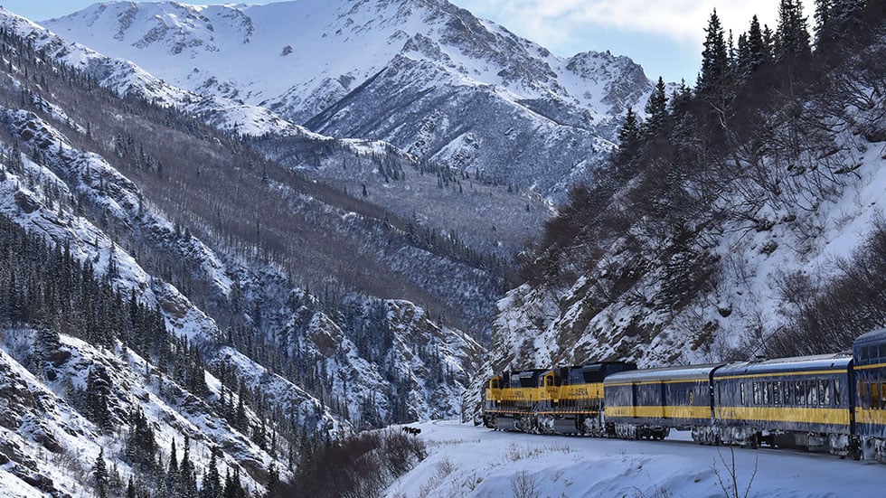 Enjoy the dramatic sights of the Alaskan