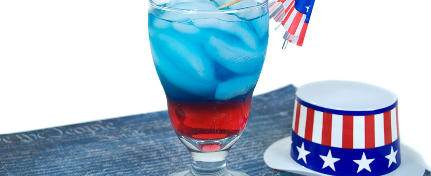 Red, White & Blue Patriotic Drink