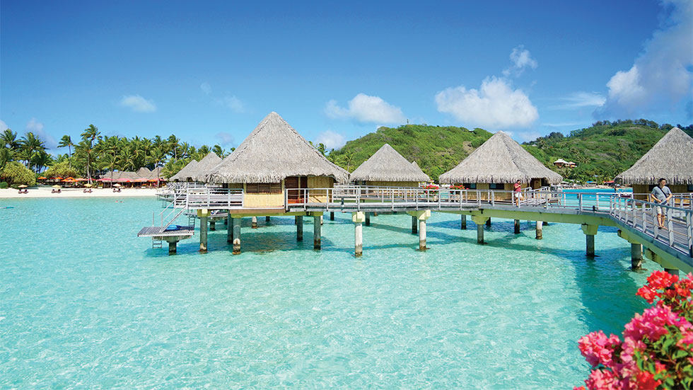 Overwater bungalows Bora Bora