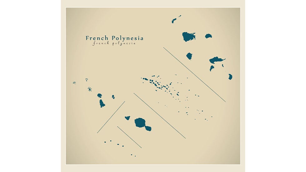 french polynesia map